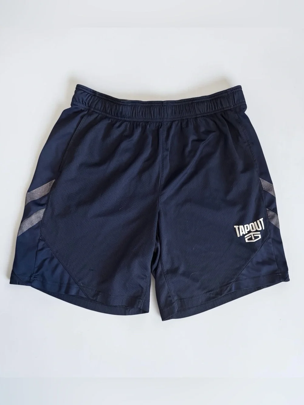 Tapout Athletic Training Shorts Navy Blue Mesh Performance Men's XL
